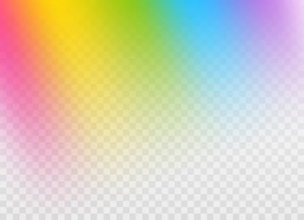 Rainbow Gradient Design Element Transparent Background — Stock Vector
