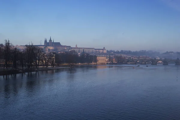布拉格城堡一个视图 图库照片