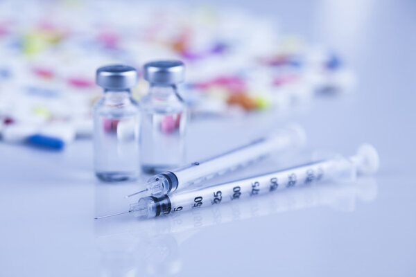 Close up of Pills, Tablets and Capsules