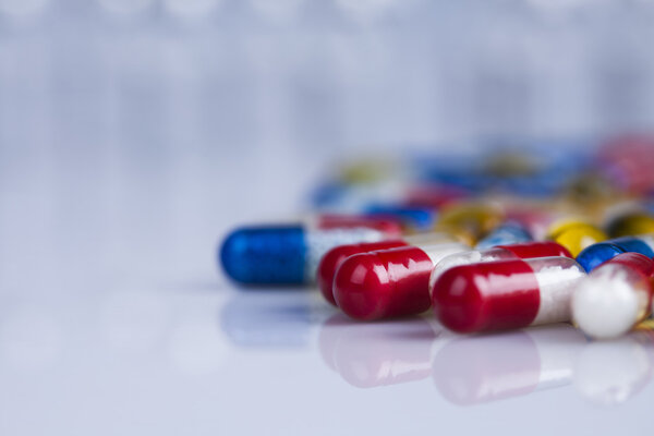 Close up of medicine capsules 