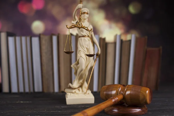 Statue of lady justice and Law concept