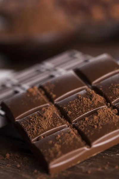 Chocolate bars close up — Stock Photo, Image