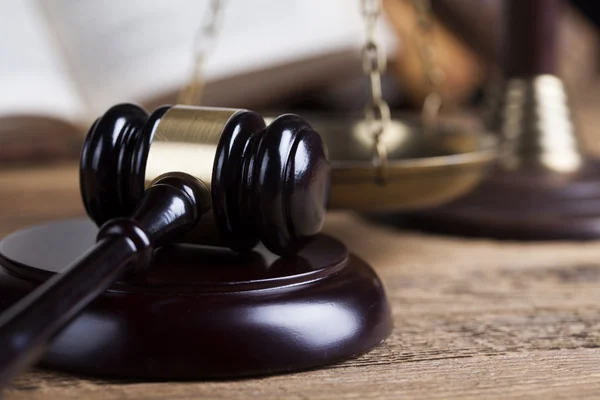 Law theme with Court gavel — Stock Photo, Image