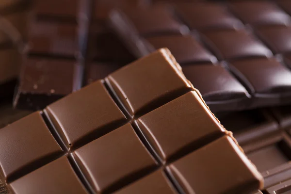 Chocolate bars close up — Stock Photo, Image