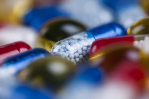 Composition with variety of drug pills — Stock Photo, Image