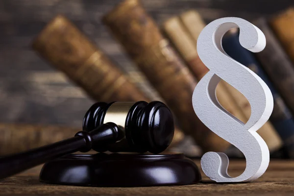 Paragraph sign and law theme w — Stock Photo, Image