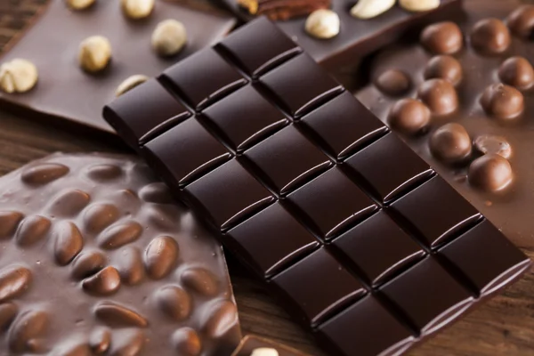 Barrette di cioccolato Close up — Foto Stock