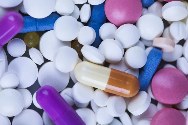 Close up de cápsulas de medicamento — Fotografia de Stock