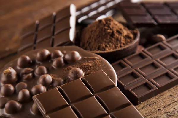 Aromatic cocoa and chocolate — Stock Photo, Image