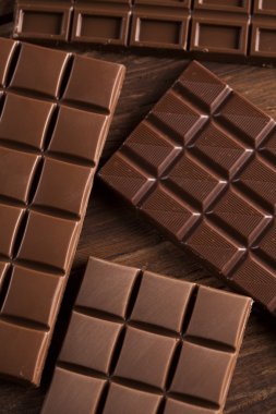 Çikolatalar yakın plan.