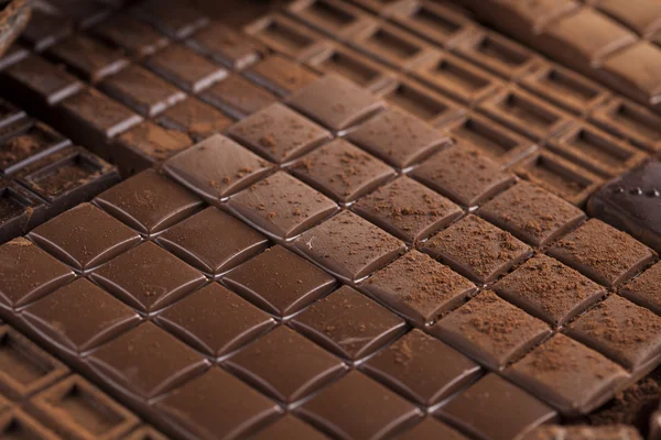 Chocolade repen met poeder — Stockfoto