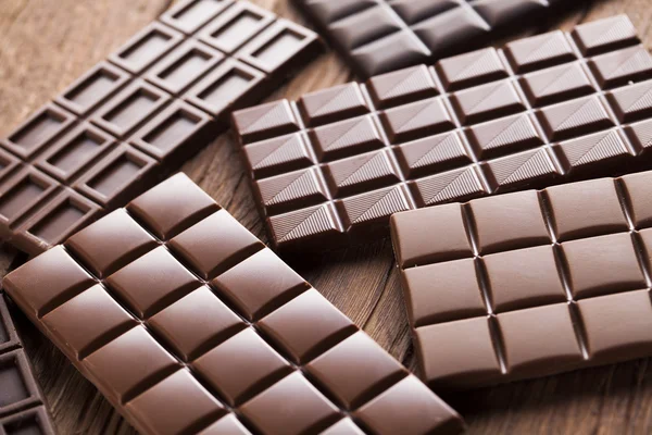 Chocoladerepen close-up — Stockfoto