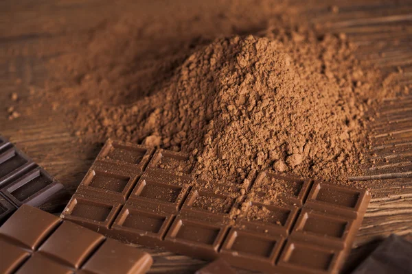 Csokoládé a kakaó pod — Stock Fotó