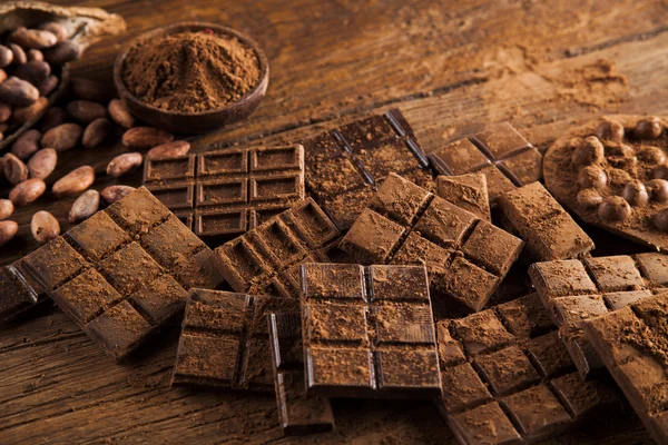 Aromatic cocoa and chocolate — Stock Photo, Image