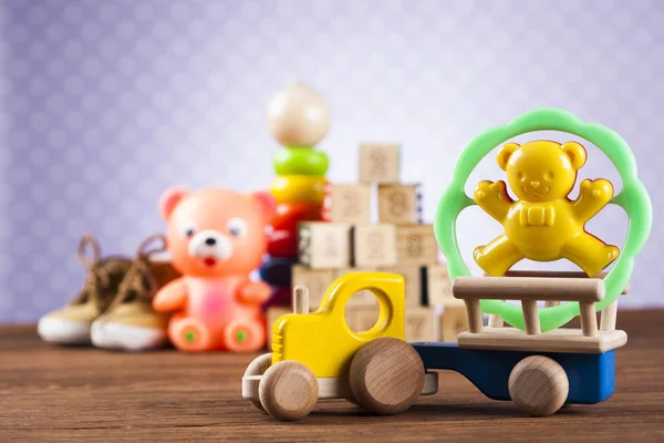 Kolorowe zabawki dla dzieci — Zdjęcie stockowe