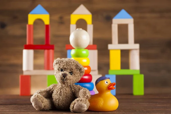 Osito de peluche sobre fondo —  Fotos de Stock