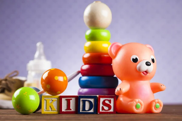Красочные детские игрушки — стоковое фото