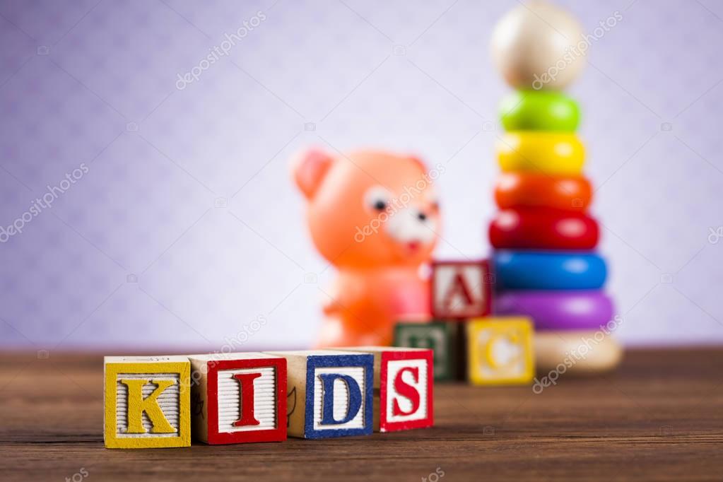 Colorful children toys