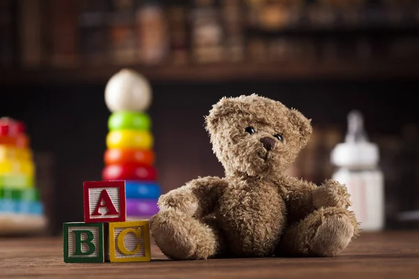 Teddybär im Hintergrund — Stockfoto