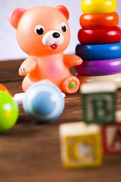Színes játékok gyerekeknek — Stock Fotó