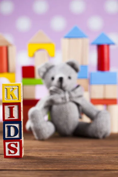 Красочные детские игрушки — стоковое фото