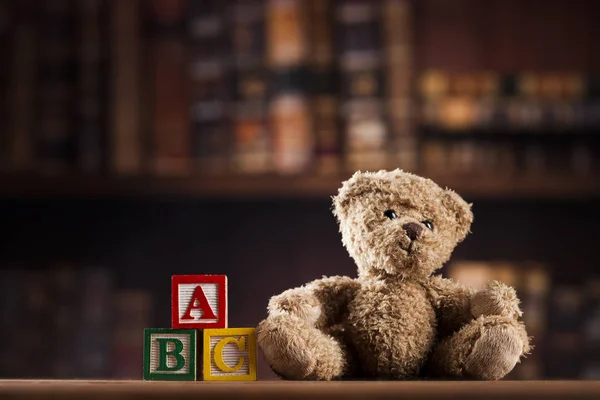 Teddy bear on on  background — Stock Photo, Image