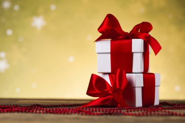 Hediye kutularıyla Noel arkaplanı