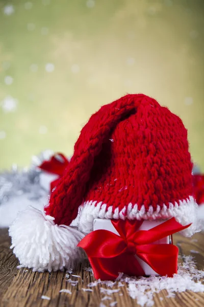 Chapéu vermelho de Santa — Fotografia de Stock