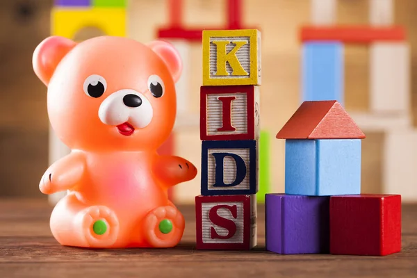 Conjunto de juguetes para niños Imágenes de stock libres de derechos