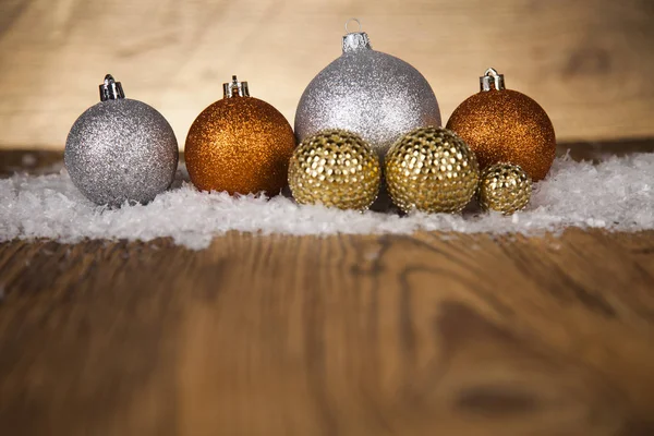 Bolas de Natal no fundo — Fotografia de Stock