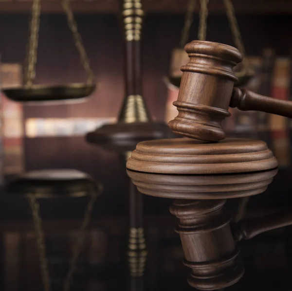 Court gavel, mallet of justice — Stock Photo, Image