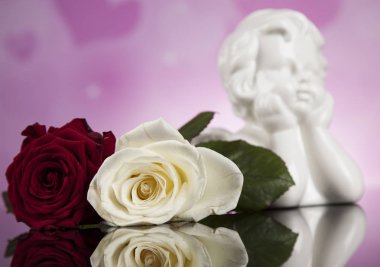 Melek çiçekler ile. Kavramı