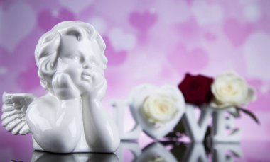 Melek çiçekler ile. Kavramı