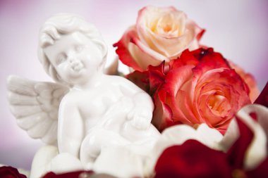 Melek çiçekler ile. Kavramı