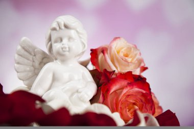 Melek çiçekler ile. Kavramı