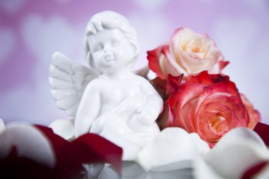 Melek çiçekler ile. Kavramı