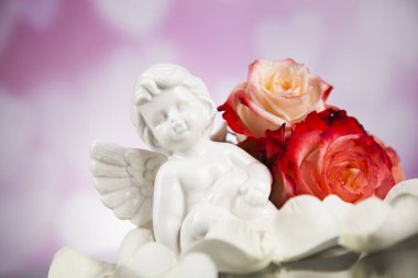 Melek çiçekler ile. Kavramı