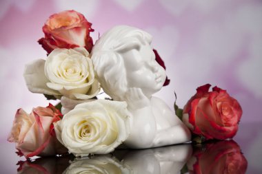 Melek çiçekler ile. Kavramı