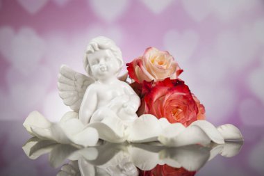 Melek çiçekler ile. Kavramı