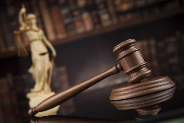 Court gavel, mallet of justice — Stock Photo, Image