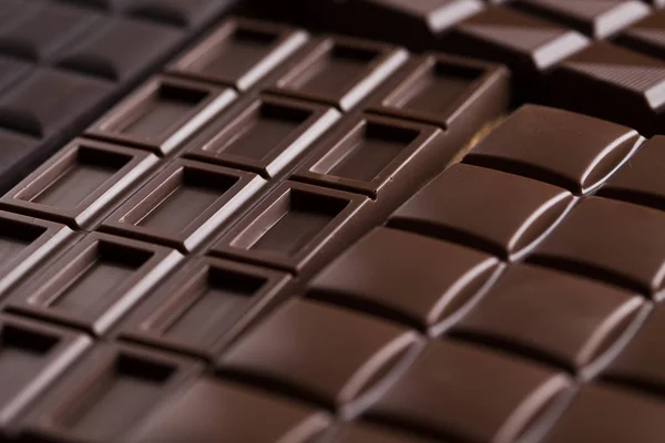 Zelfgemaakte chocoladerepen — Stockfoto