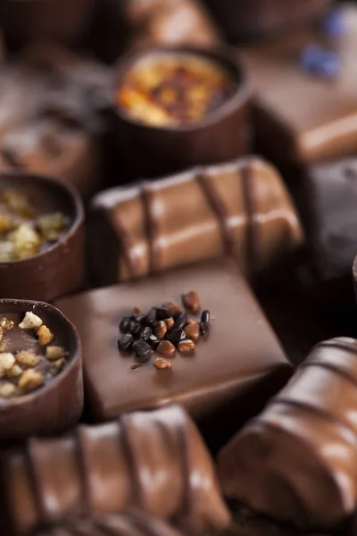 Barras de chocolate caseiro — Fotografia de Stock