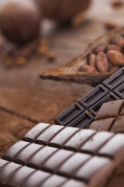 Hembakade chokladkakor — Stockfoto