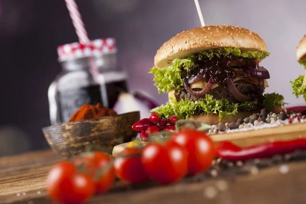 Home made burgers — Stock Photo, Image