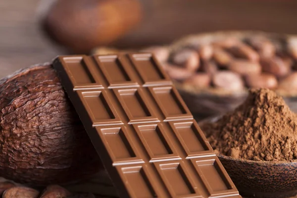 Domácí čokoládové tyčinky — Stock fotografie