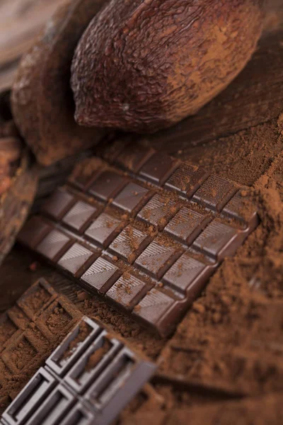 Homemade chocolate bars — Stock Photo, Image