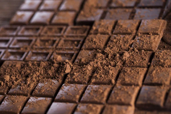 Barras de chocolate caseras — Foto de Stock