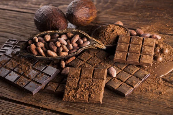 Homemade chocolate bars — Stock Photo, Image