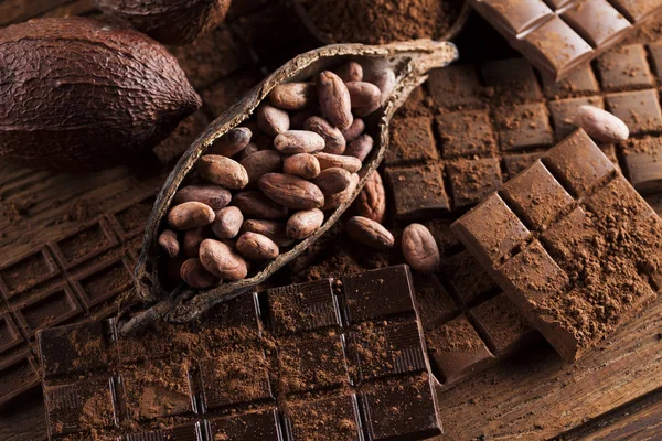 Barrette di cioccolato fatte in casa — Foto Stock