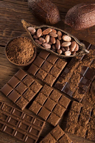 Homemade chocolate bars — Stock Photo, Image